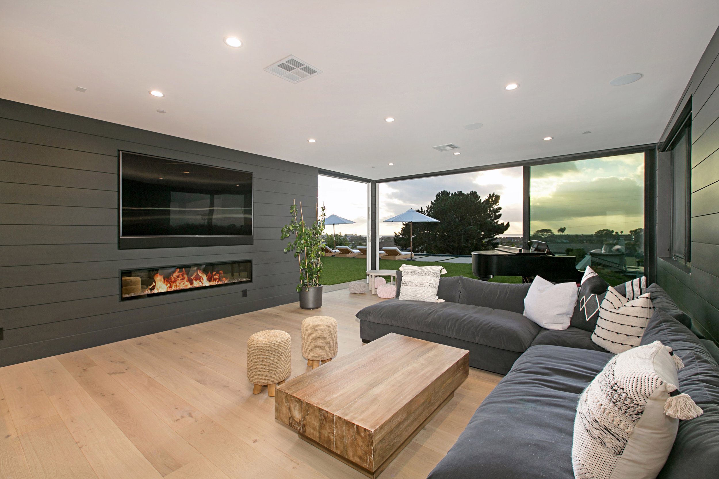 Solana Beach property living room